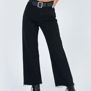 Black flare jeans